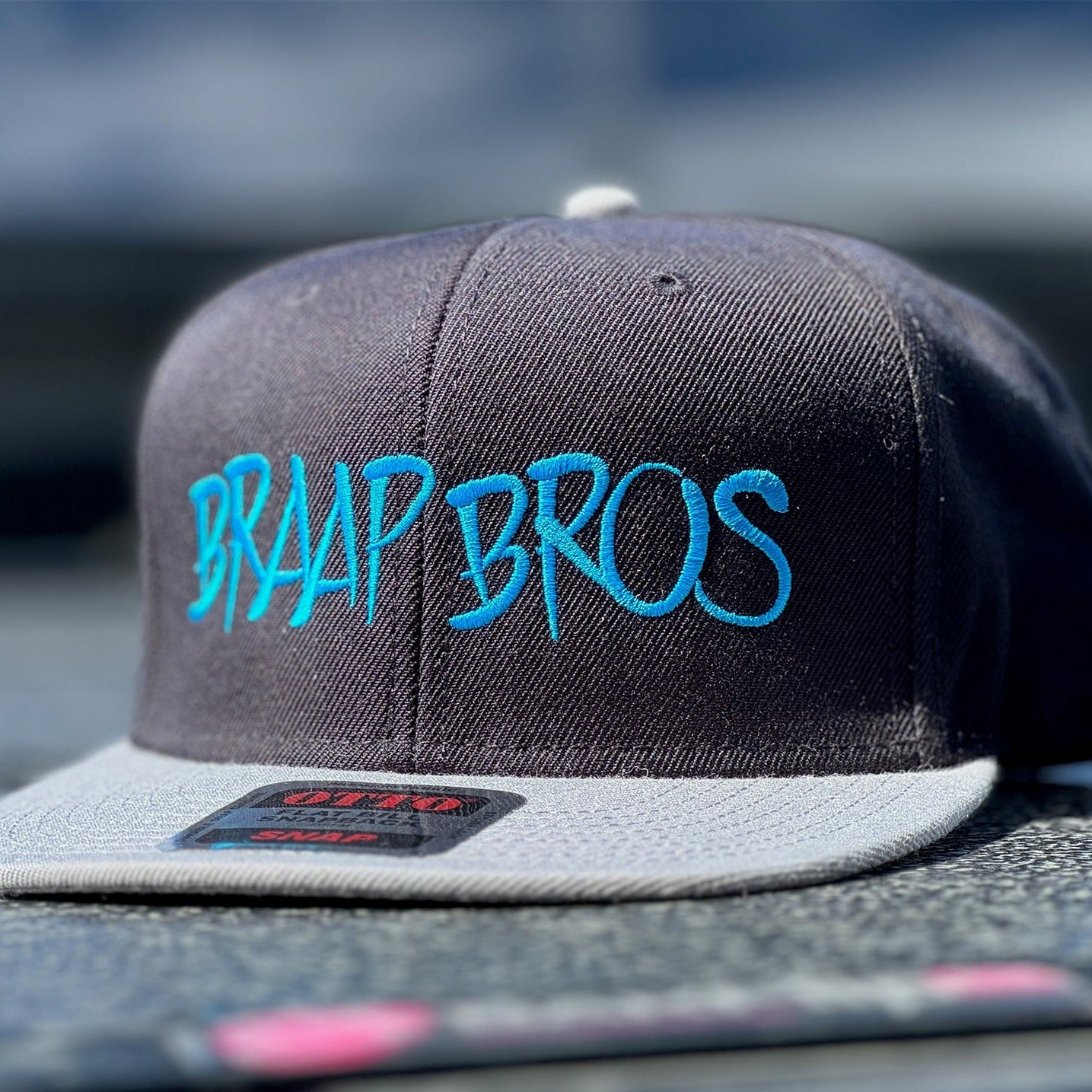 Braap Bros Graffiti Style (Blue Embroidery) High-profile Snapback