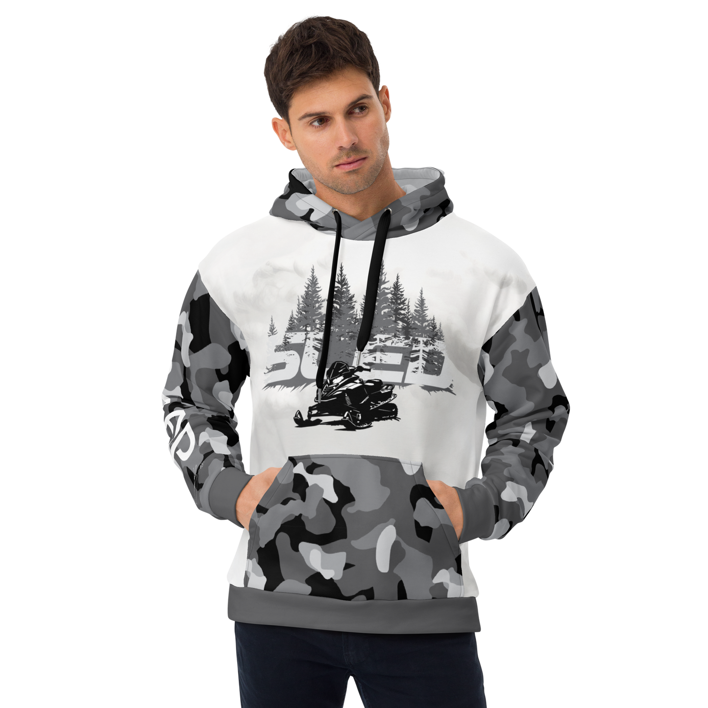 SLED Snowmobile Camo Hoodie