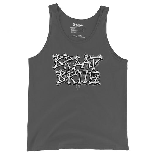 Braap Bros. 'Bones' – Asphalt Tank Top