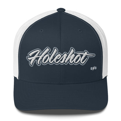 Holeshot Navy/White – Retro Trucker Hat