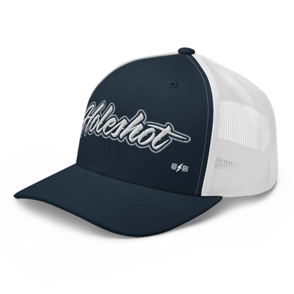 Holeshot Navy/White – Retro Trucker Hat