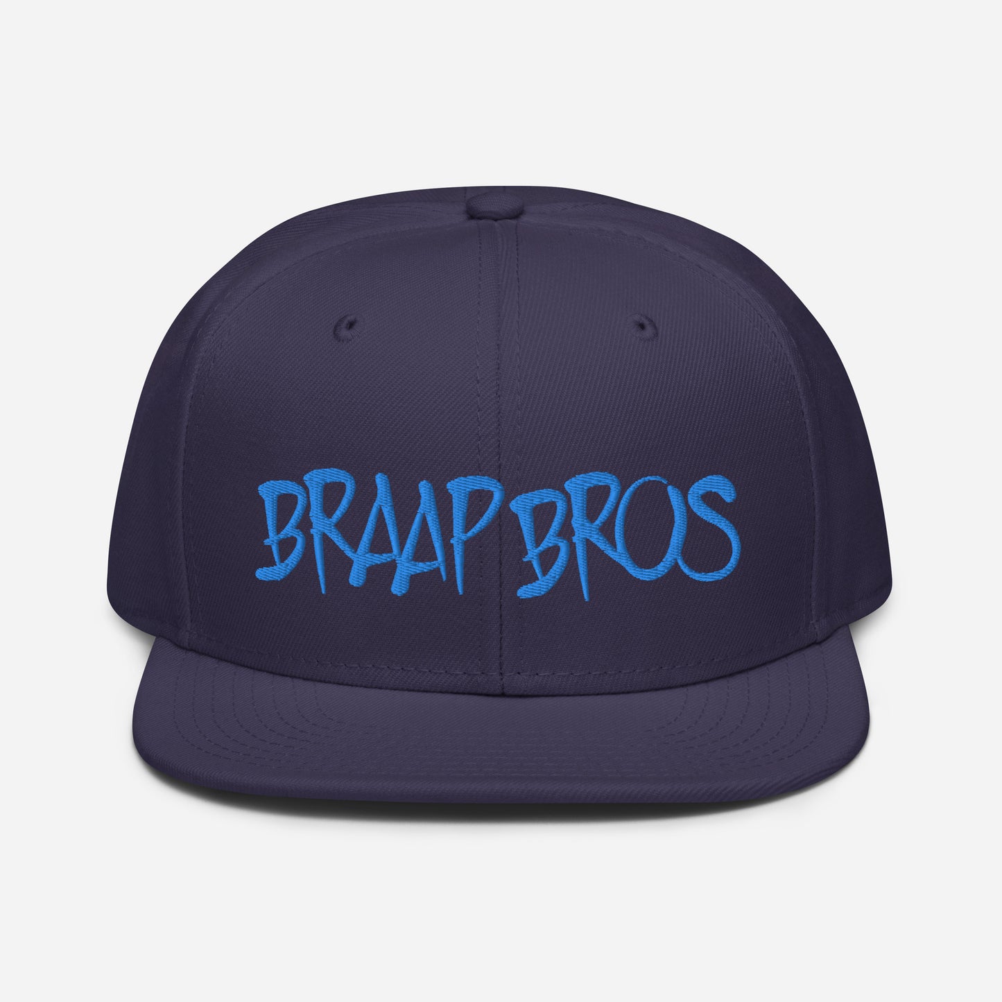 Braap Bros Graffiti Style (Blue Embroidery) High-profile Snapback