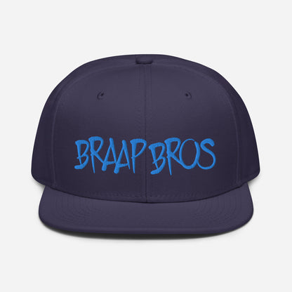 Braap Bros Graffiti Style (Blue Embroidery) High-profile Snapback