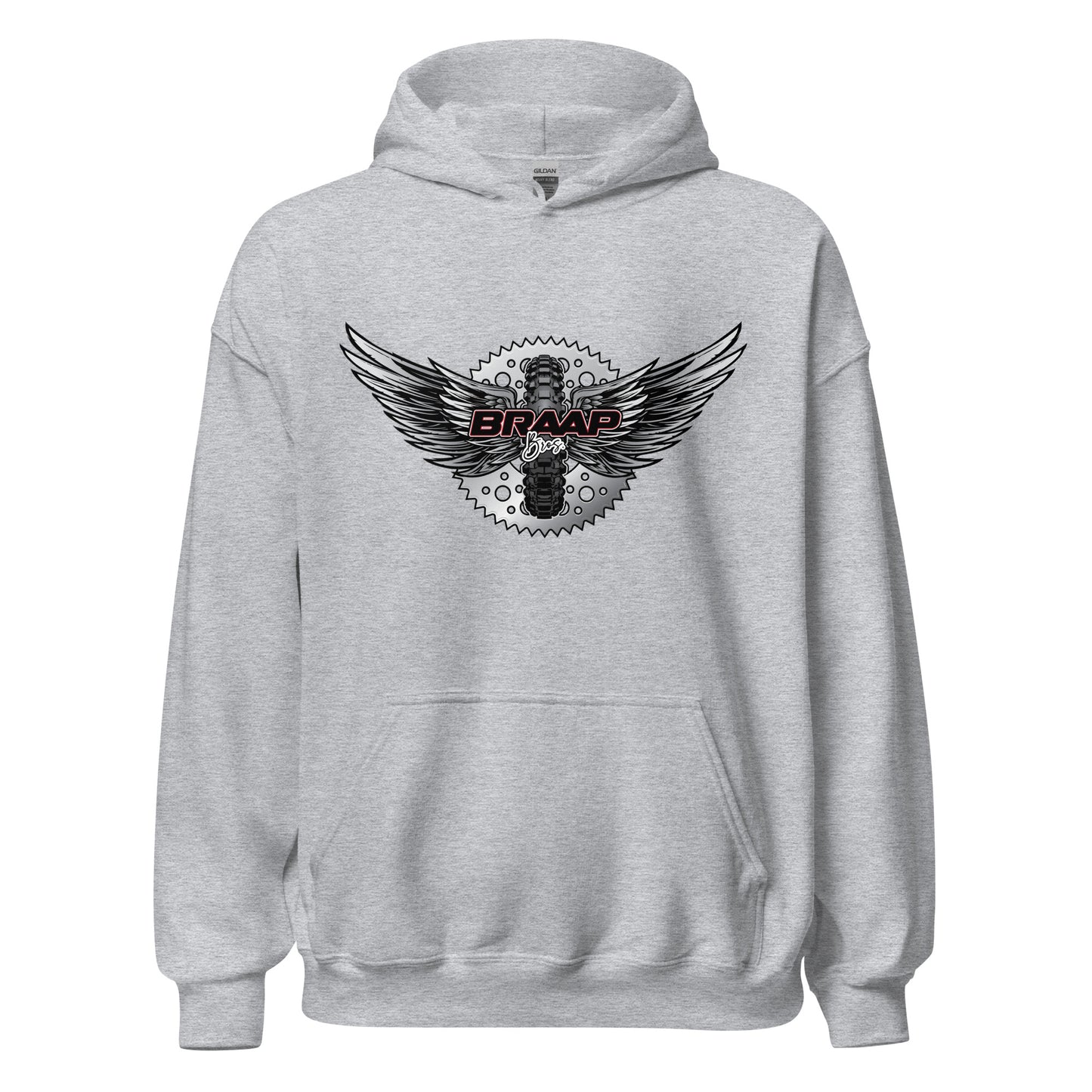 Braap Bros Winged Tire – Unisex Hoodie