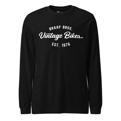 BB Vintage Bikes – Black Long Sleeve Tee