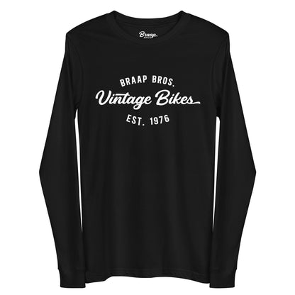 BB Vintage Bikes – Black Long Sleeve Tee