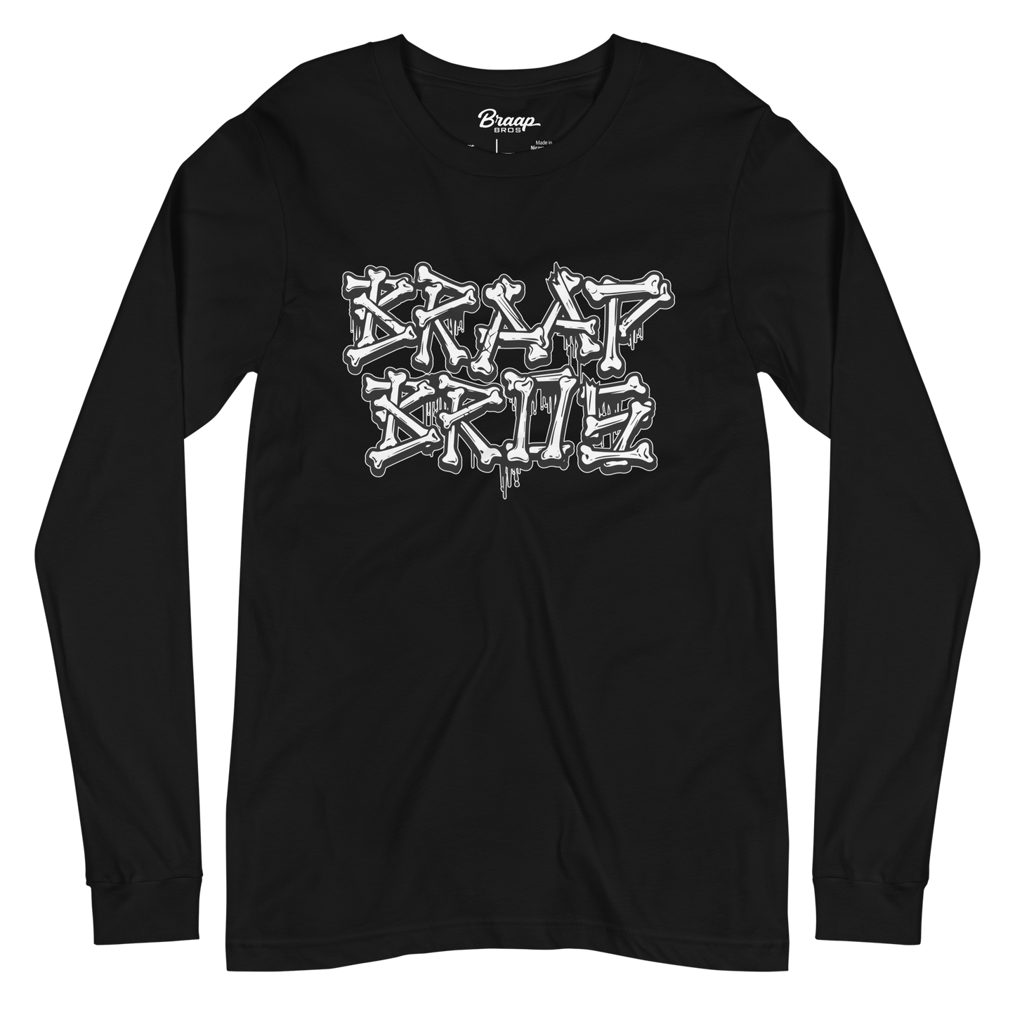 BB Broken Bones – Black Long Sleeve Tee