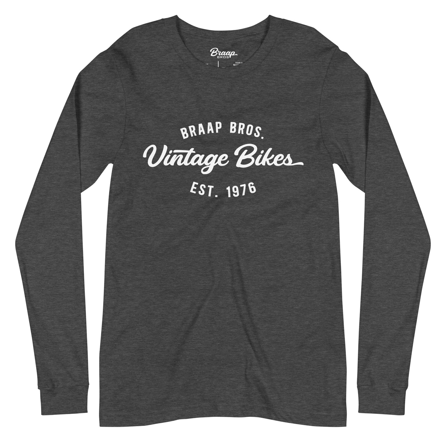 BB Vintage Bikes – Dark Heather Long Sleeve