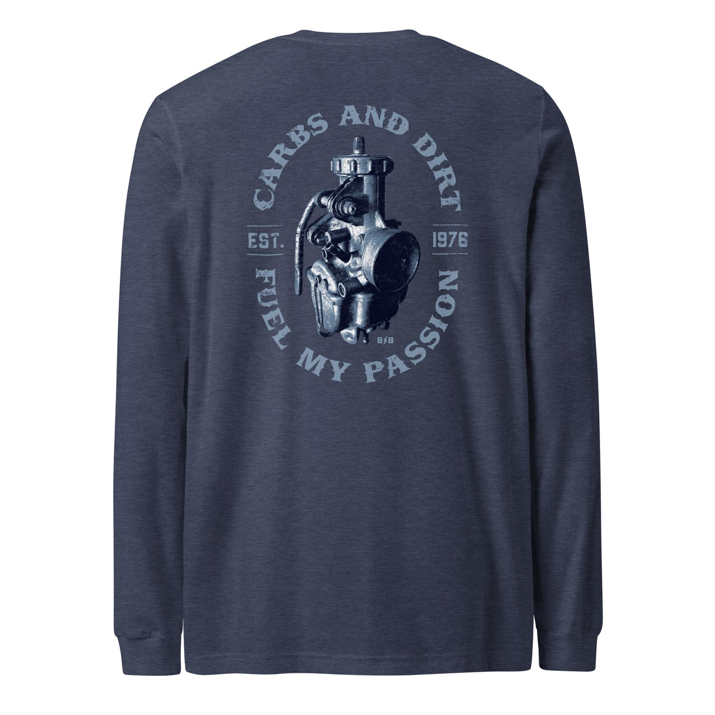 BB Carbs – Heather Navy Long Sleeve Tee