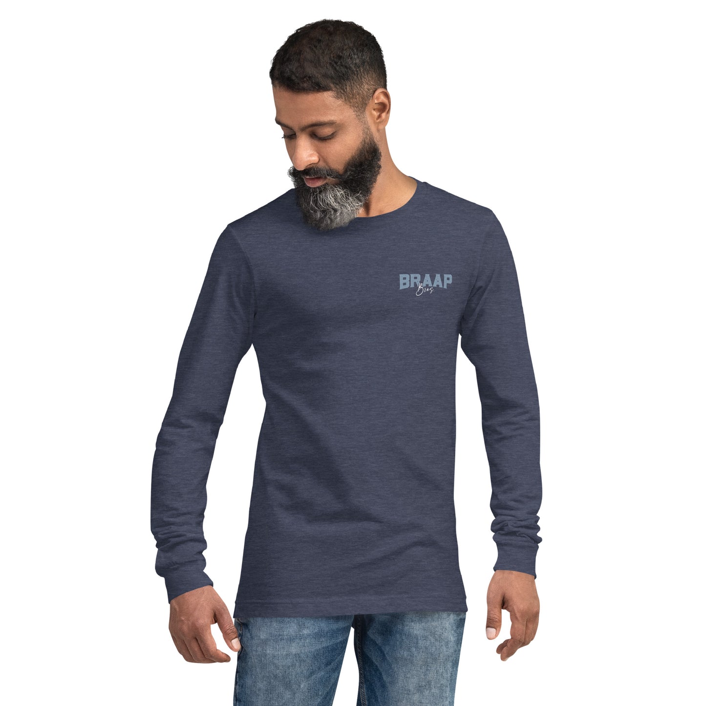 BB Carbs – Heather Navy Long Sleeve Tee