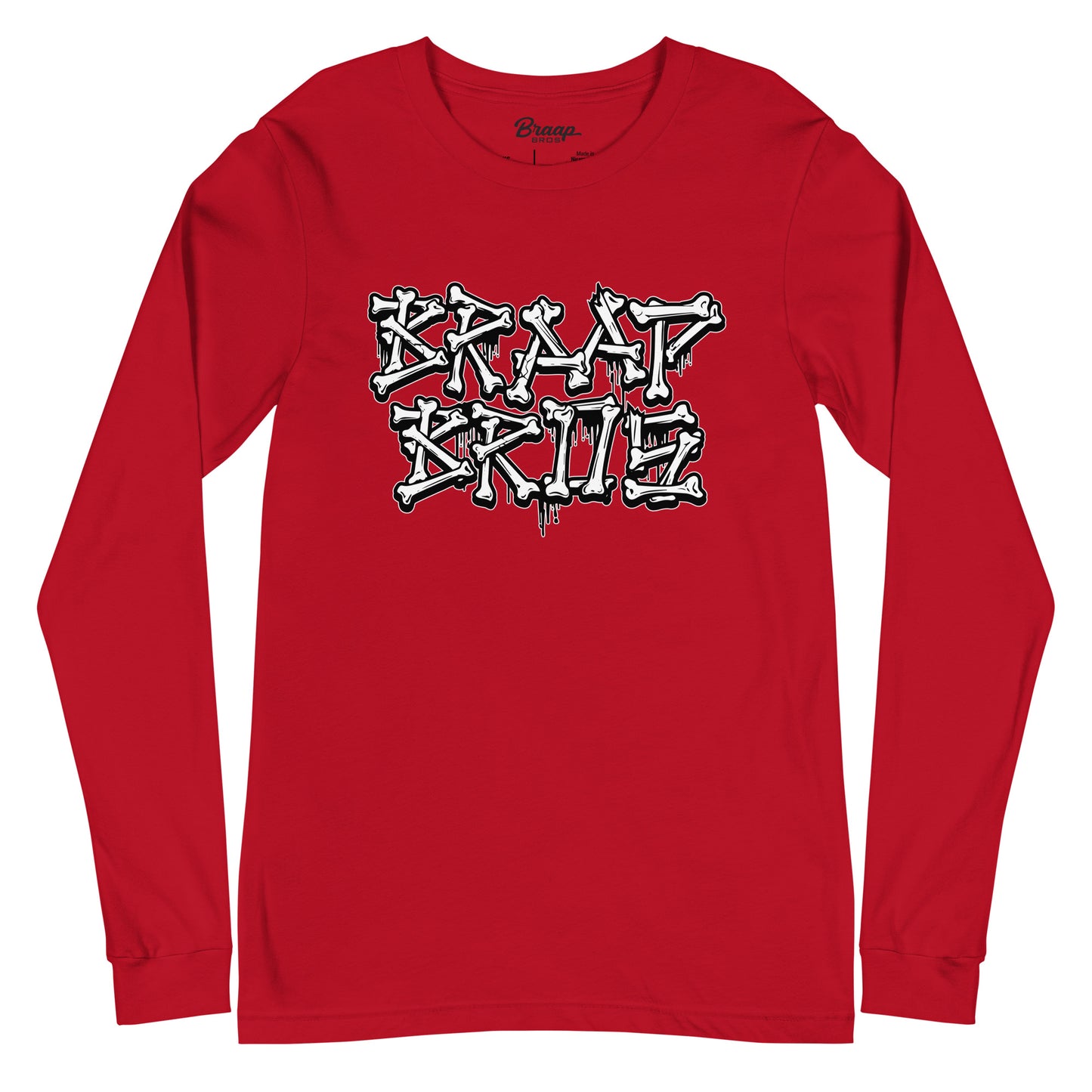 BB Broken Bones – Red Long Sleeve