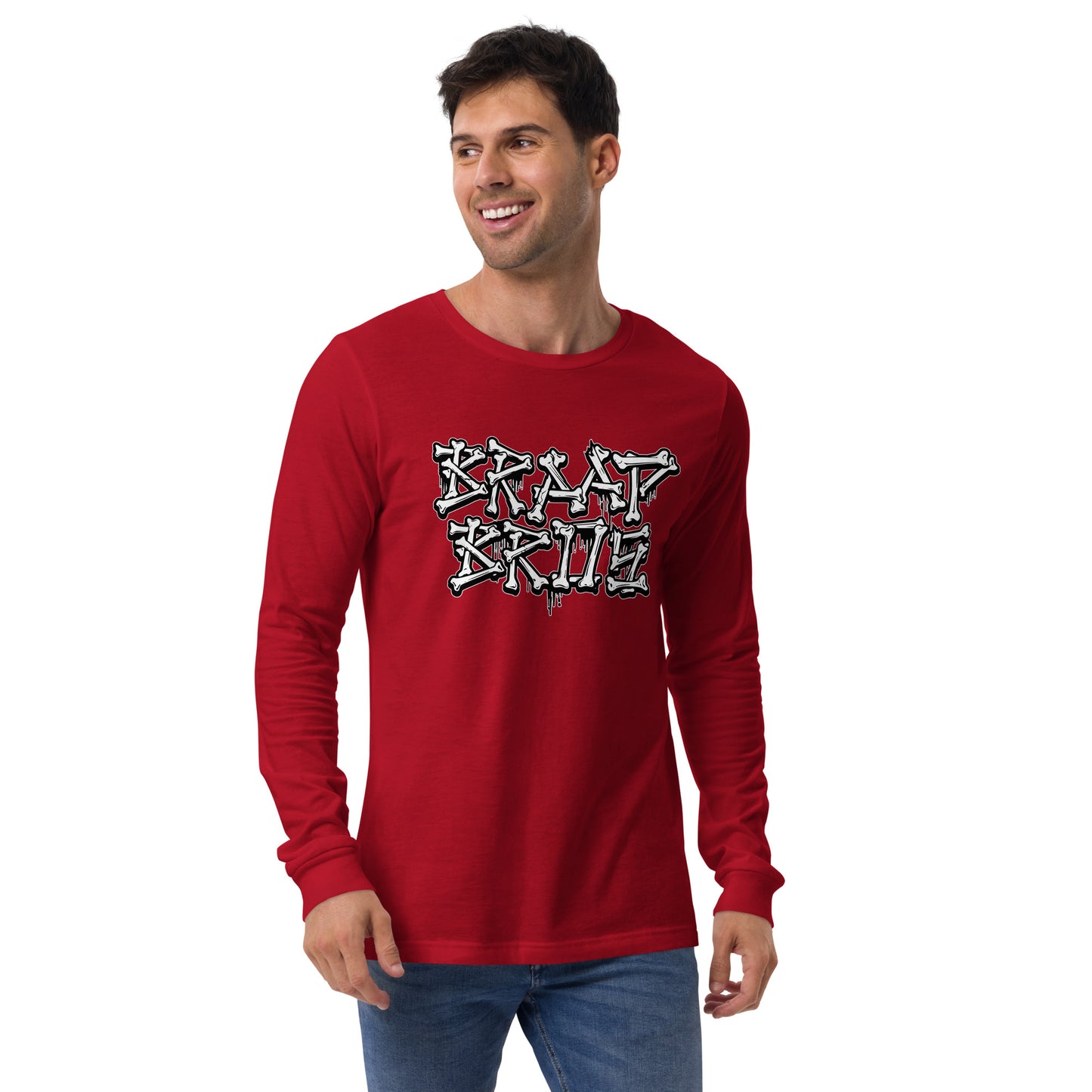 BB Broken Bones – Red Long Sleeve