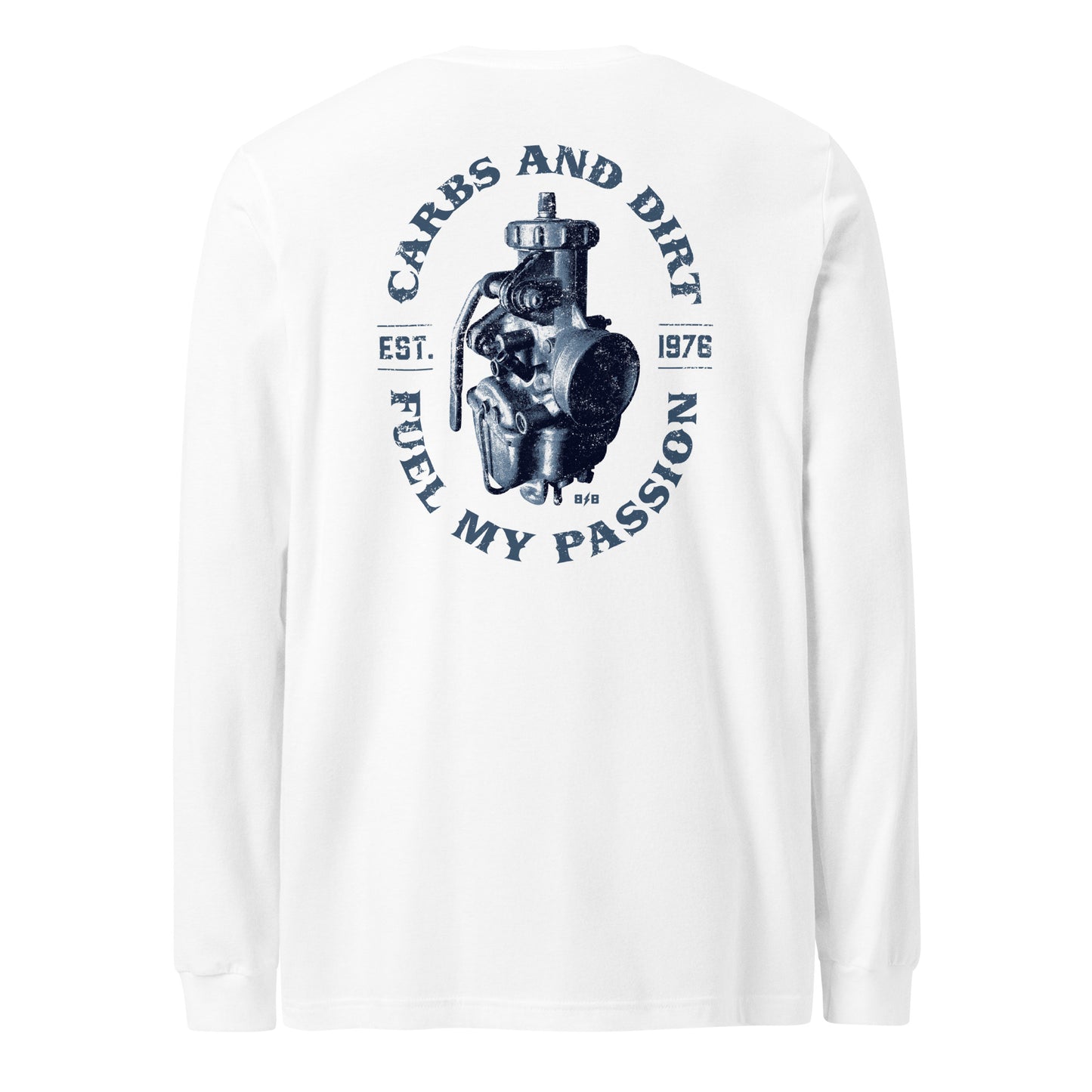 BB Carbs – White Long Sleeve Tee