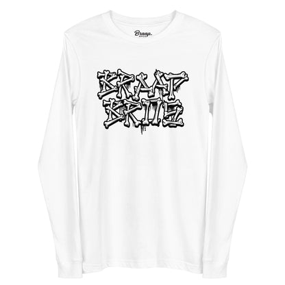 BB Broken Bones – White Long Sleeve Tee