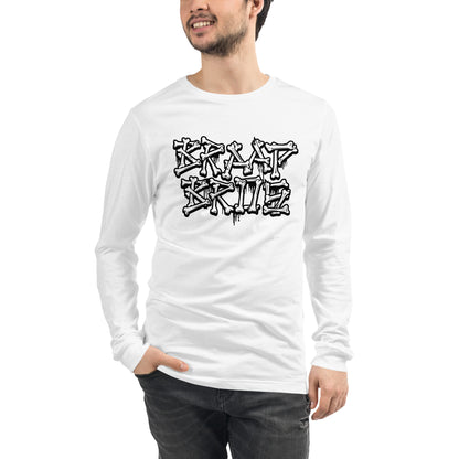 BB Broken Bones – White Long Sleeve Tee