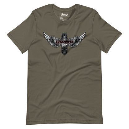 Braap Bros. Winged Tire – Unisex t-shirt