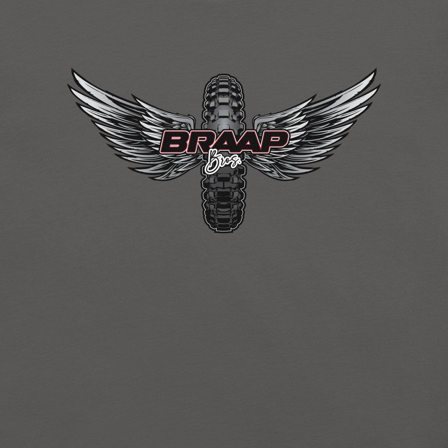 Braap Bros. Winged Tire – Unisex t-shirt