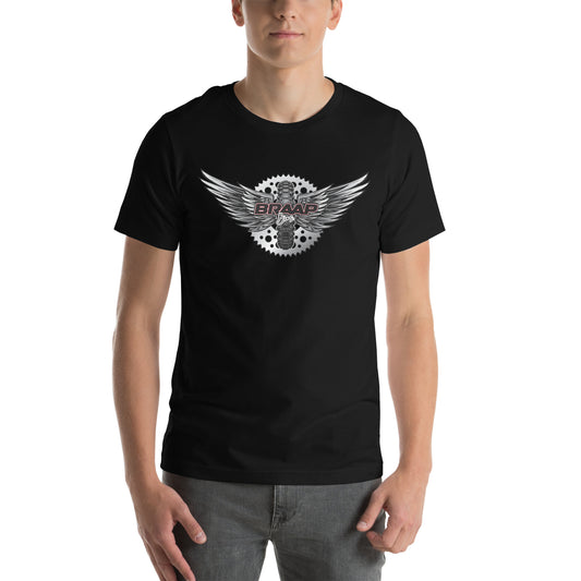 Braap Bros. Winged Tire – Unisex t-shirt